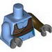 Torso SW Aayla Secura Print / Medium Blue Arm Right / Dark Brown Arm Left / Dark Bluish Gray Hands