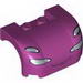 Vehicle Mudguard 3 x 4 x 1 2/3 Curved with Front with Headlights and Thin Smile Print