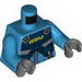 Torso Alien Conquest ADU Soldier with Protection Vest Print / Dark Azure Arms / Dark Bluish Gray Hands
