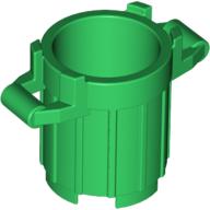 Набор LEGO Trash Can with 4 Cover Holders, Темный сине-серый
