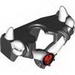 Minifig Armor Breastplate with Shoulder Spikes White Up and Ninjago Cracked Red Skull Print