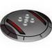 Набор LEGO Dish 6 x 6 Inverted (Radar) with SW Sith Infiltrator Print [Hollow Studs], Светлый сине-серый