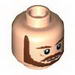 Набор LEGO Minifig Head Beard with Brown Eyebrows, Moustache and Beard Print [Blocked Open Stud], Light Flesh