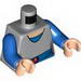Torso SW Light Bluish Gray Shirt, Blue Belt with Red Buckle (Padme) / Blue Arms / Light Flesh Hands