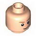 Набор LEGO Minifig Head Dual Sided Dark Orange Eyebrows, White Pupils and Brown Chin Dimple Determined / Smiling Print [Blocked Open Stud], Light Flesh
