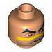 Minifig Head Alien with SW Quinlan Vos Print [Blocked Open Stud]
