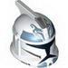 Minifig Helmet SW Clone Trooper with Holes, Clone Commander Wolffe Print