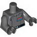 Torso SW Imperial Officer 4 (Admiral Piett) Print / Dark Bluish Gray Arms / Black Hands