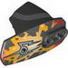 Hero Factory Armor with Ball Joint Socket - Size 5 with Fire and Silver Single Lightning Bolt Print (Jetbug)