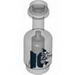 Minifig Bottle with Black Sailing Ship Print