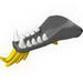 Dragon Head (Ninjago) Lower Jaw with White Teeth and Yellow Spines Print