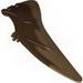 Reddish Brown Dino Wing Pteranodon - Left with Marbled Medium Dark Flesh Edge Pattern