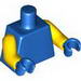 Torso Plain / Yellow Arms / Blue Hands