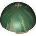 Hemisphere 11 x 11 - 4 Studs on Top with Marbled Dark Green Pattern
