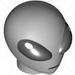 Minifig Head Modified Alien with Large Black Eyes Print