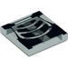 Tile 2 x 2 with Black Chest X-Ray Print [col06-11]