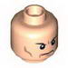 Набор LEGO Minifig Head Male Black Angry Eyebrows, Frown and Cheek Lines Print [Blocked Open Stud], Light Flesh