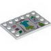 Tile Special 4 x 6 with Studs on Edges with Clothes Design and Swatches Print