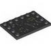 Tile Special 4 x 6 with Studs on Edges with Blackboard Print
