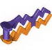 Wave Angular with Marbled Dark-Purple Pattern