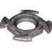 Ring 4 x 4 with 2 x 2 Hole and 4 Arrow Ends with Black Spikes Print (Ninjago Spinner Crown)