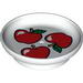 Duplo Utensil Dish with 3 Apples Print