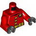 Torso Robin 'R' Symbol, Yellow Clasps and Utility Belt Print / Red Arms / Black Hands