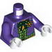 Torso Dark Purple Jacket with Chequered Waistcoat Print / Dark Purple Arms / White Hands