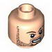 Minifig Head Beard Stubble, Goatee, Scar on Left Cheek and Eyebrow Print [Blocked Open Stud]