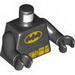 Torso Batman Logo with Muscles and Yellow Utility Belt Print / Black Arms / Black Hands 