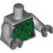 Torso SW Armor Plates Green Print (Boba Fett) / Light Bluish Gray Arms / Dark Bluish Gray Hands