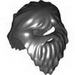 Minifig Hair Long and Bushy with Full Beard