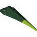 Plate Special 1 x 2 with Angular Extension and Flexible Lime Tip [Dark Green / Green]