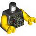 Torso Dino Utility Vest with Pocket, Screwdriver and Radio Print / Yellow Arms / Yellow Hands