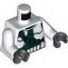 Torso SW Armor Clone Trooper with Shoulder Belt and Dark Green Markings Print / White Arms / Black Hands