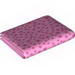 Duplo Cloth Blanket 5 x 6 with Dark Pink Stars Print