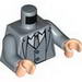 Torso Batman Suit with Vest, Gray Tie Print / Sand Blue Arms / Light Flesh Hands