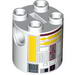 Brick Round 2 x 2 x 2 Robot Body with Yellow Lines and Dark Red Droid Print [R5-F7]