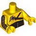 Torso Gladiator Armor with Leather Straps Print / Yellow Arm Left / Yellow Arm with Gold Armor Print Right / Yellow Hands