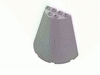 Набор LEGO Cone Half 8 x 4 x 6 with Millennium Falcon Cockpit Print [4504], Trans-Clear