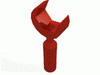 Набор LEGO Minifig Tool Open End Wrench - 3-Rib Handle, Черный