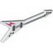 Minifig Electric Guitar with Black Strings, Dark Pink Lightning Print