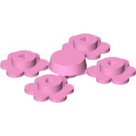 Набор LEGO Plant Flower Small, Sprue of Four, Темно-розовый