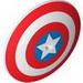 Dish 9 x 9 Inverted (Radar) with Captain America Star Triple Blast Shield Print