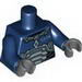 Torso Space Armor with 'LUIZ' Print / Dark Blue Arms / Dark Bluish Gray Hands