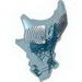 Набор LEGO Hero Factory Full Torso Armor with White Waves Print (Stringer), Trans-Medium Blue