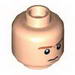 Minifig Head with LOTR Frowning / Scared 2-Sided Print [Hollow Stud]