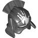 Набор LEGO Minifig Helmet Castle with Lateral Comb and Handprint Print, Pearl Dark Gray