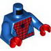 Torso Spider-Man Costume 4 Pattern / Blue Arms / Red Hands 
