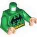 Torso Muscles Outline with Dragon Print (Iron Fist) / Green Arms / Light Flesh Hands